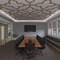 Ekena Millwork 66 56W x 66 56H x 38T Large Laird Decorative Fretwork Wood Ceiling Panels, Walnut CELW67X67X0375LRDWA - alternate 9